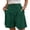 AU22-Dark Green, variant on Trouser Shorts For Women High Waisted Business Dressy Casual Work Elegant Short Wide Leg Button Down Bottoms With Pockets Light Gray S