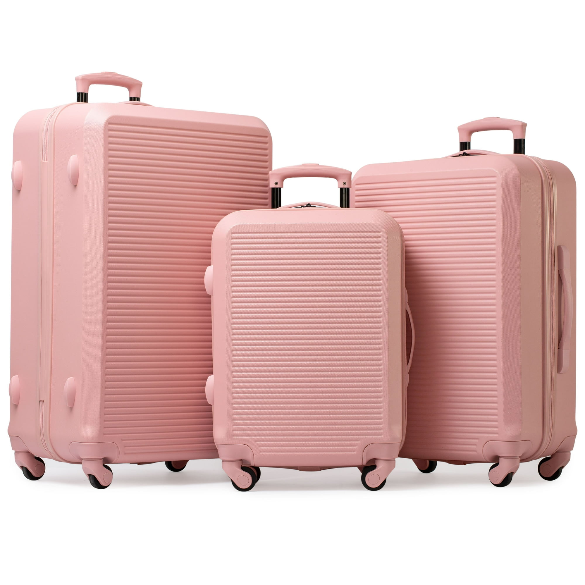 porto AirPlie DELUXE ピンク Jetstream® 3-Piece Hardside Luggage Set – 28