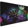 thumbnail image 1 of Succulent Plants Gaming Mouse Pad - Large Desk Mat, Non-Slip Rubber Base, Extended Mousepad, XXL Keyboard Mouse Mat, Perfect for Computer, Home Office, 35.4x15.8 Inch, 1 of 6