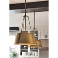 thumbnail image 6 of 1 Light Medium Drum Chandelier In Traditional-Rustic-Industrial Style 15.25 Inches Wide By 19.75 Inches High-Rustic Brass Finish Hinkley Lighting, 6 of 9