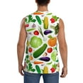 thumbnail image 4 of Haiem Men's Vegetables2 Print Tank Tops Summer Sleeveless Cut Off Workout T-Shirts Fitness Vest Athletic Undershirts-Small, 4 of 8