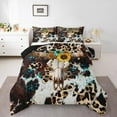 thumbnail image 2 of Erosebridal Rustic Skeleton Bedding Toddler Comforter Set, Western Animal Down Comforter, Leopard Print Decor, Reversible 2pcs, 2 of 8