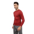 thumbnail image 2 of Fymall Men Long Sleeve Tight Quick Dry T-shirt Compression Tops, 2 of 8