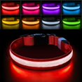 thumbnail image 1 of Light Up Dog Collar, Dog Lights for Night Walking USB Rechargeable Waterproof 7 Colors LED Dog Collar Adjustable for Small Medium Large Dogs Glow in t, 1 of 4