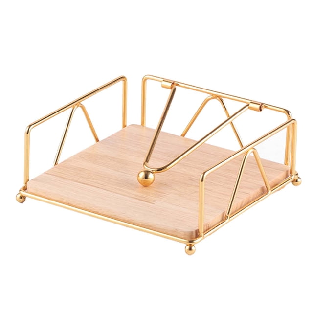 Napkin Serviette Holder Creative Desktop Ornament for Restaurant gold