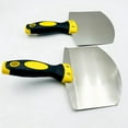 thumbnail image 3 of Stainless Steel Curved Ash Shovel Fan-Shaped Scraping Trowel Shovel Ash Support Board Putty Knife Wall Shovel4 * Curved ash shovel, 3 of 8