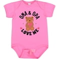 thumbnail image 3 of Inktastic Oma and Opa Love Me Grandchild Bear Girls Baby Bodysuit, 3 of 5