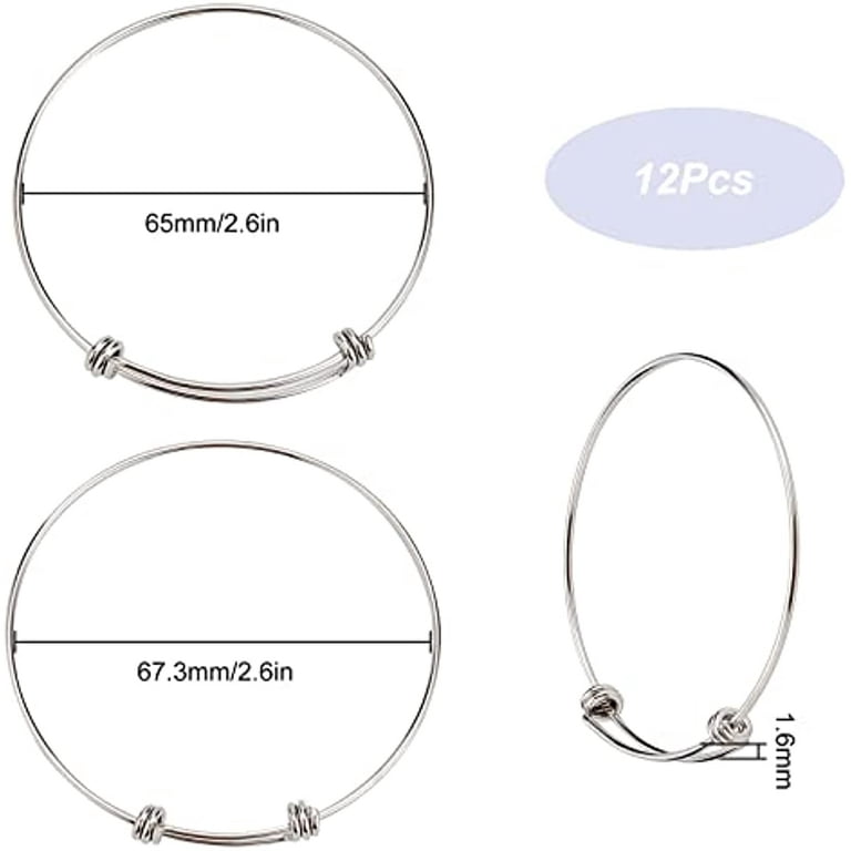 Modacraft 566 Pieces Bangles Bracelet Making Kit with 40pcs Expandable Bangle Adjustable