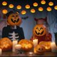 thumbnail image 4 of 6m 40led Decoraciones de Halloween Luces de cadena de calabaza de Halloween, Decoraciones de Halloween a prueba de agua Al aire libre Interior Fiesta de Navidad de Halloween Puerta T, kaili Sencillez, 4 of 5