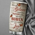 thumbnail image 6 of Butterfly Cups Tumbler When You Believe Beyond What Your Eyes Can See Memorial Coffee Cup Vintage Farmhouse Gift Inspiration Mug With Lid 20oz Monarch Butterflies Flowers, 6 of 6