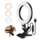thumbnail image 1 of Anillo de luz para selfies de 6,3 pulgadas, 2700 K-5500 K, con soporte de abrazadera, 1 of 8