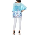 thumbnail image 3 of Womens Cover Ups Women's Plus Size Floral Print Boho Chiffon Beach Cover Up Resort Sun Flowy Kimono with Floral Print Blue One Size, 3 of 3
