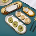 thumbnail image 2 of Nordic Style Oval Shape Dessert Trays (3Pcs/Set) - Different Sizes, Bathroom Vanity, Soap Dispensers, Kitchen Sink, Jewelry Tray, 2 of 7