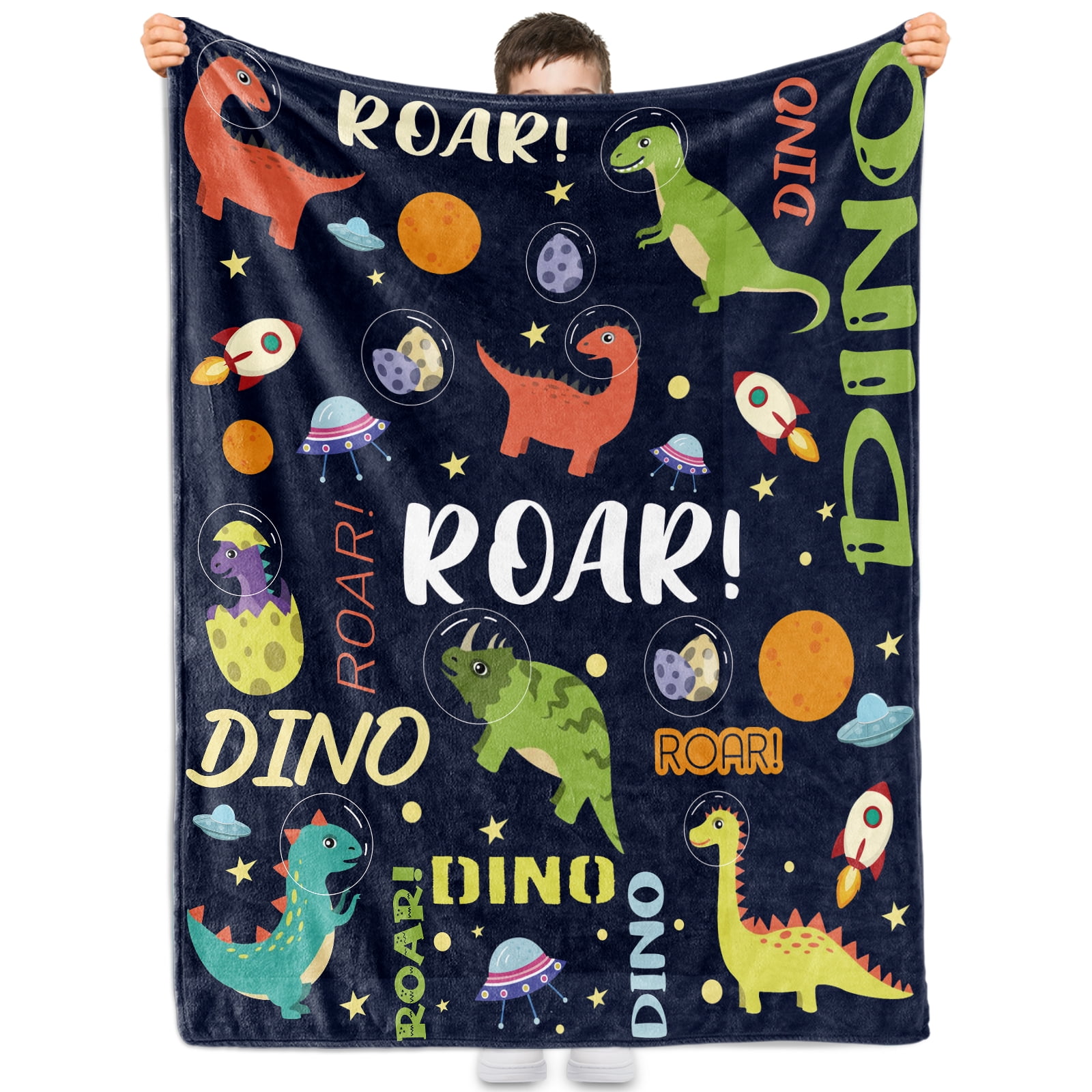 Dinosaur Blanket for Boys,Kids Dinosaur Throw Blanket for Boys and