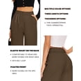 thumbnail image 3 of Pantalones anchos FUNYYZO Pantalones de negocios de cintura alta para mujer, 3 of 6