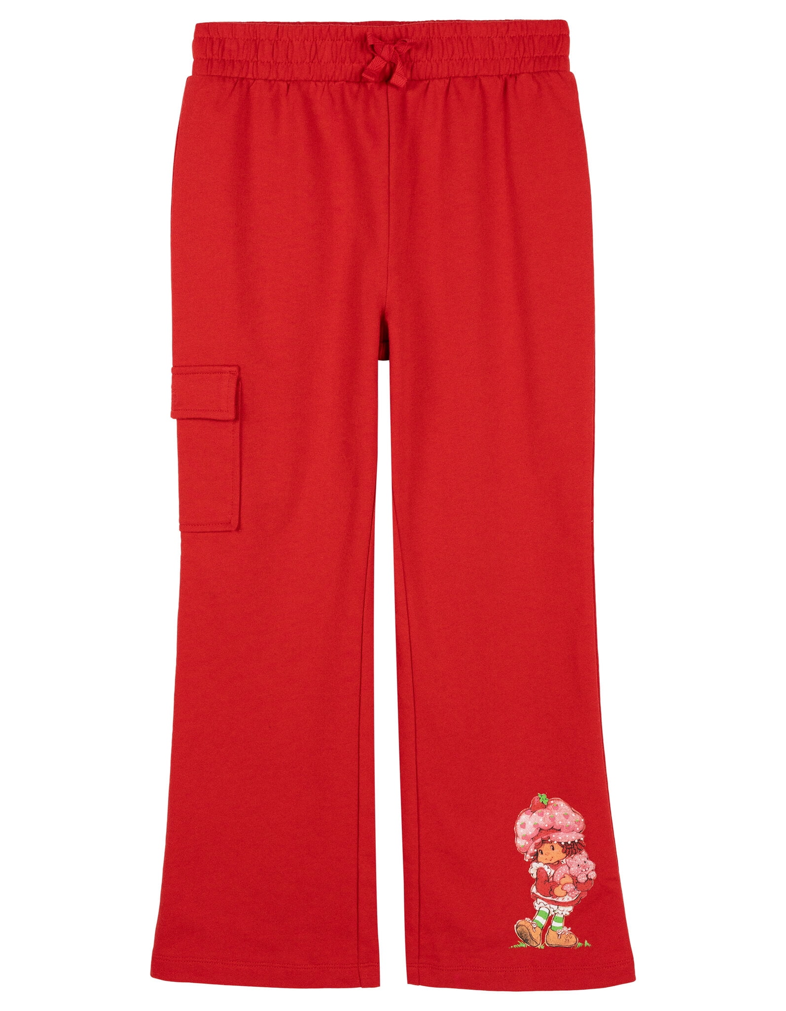 Strawberry Shortcake Toddler Girls' 2-Piece Short Sleeve T-Shirt and Flare Pants Set Pink Red Strawberry