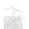 thumbnail image 4 of hirigin Women's Summer Short Skinny Dress White Long Sleeve Off Shoulder Low Cut Sling Dress, 4 of 9