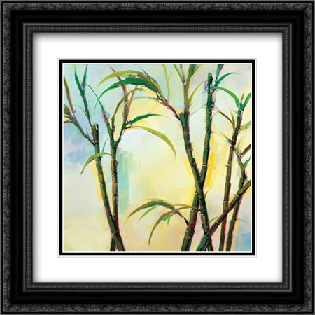 Art Print Greg Stocks - Good Fortune (left) 2x Matted 20x20 Black Ornate Framed Art Print by Stocks, Greg