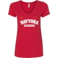 thumbnail image 3 of Inktastic Daytona Beach 1876 Women's V-Neck T-Shirt, 3 of 5