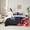 Blue Red, variant on Feelyou Video Gamer Gamepad Twin Bedding Sets 7-Piece, Blue Red Watercolor Splatter Bedding Comforter Set, Honeycomb Abstract Reversible Sheet Sets, Lightweight Room Decor