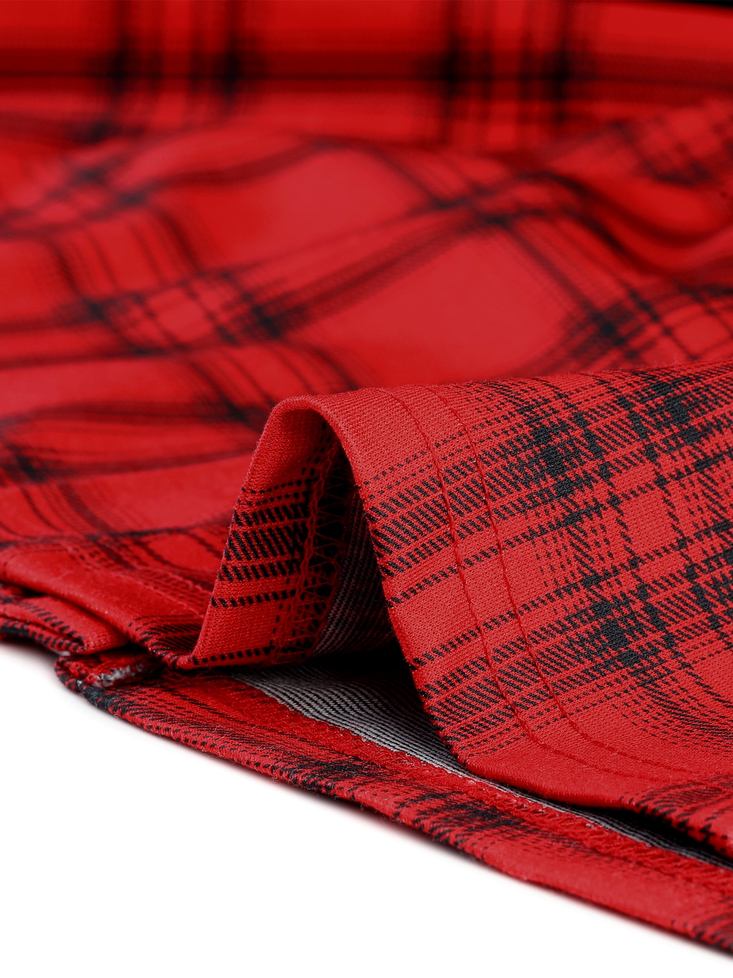 DARING DIVA Plaid Check Strap Zipper Front Sleeveless Dress XS Red