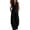 Black#22, variant on S Women's 2 Piece Solid Sets, Sleeveless V Neck Button Tops with Wide Leg Pants Set Airports Outfits Navy
