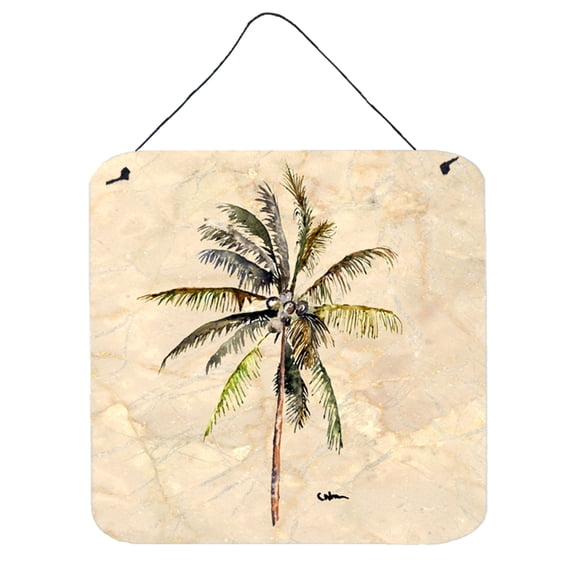 Carolines Treasures 8482DS66 Palm Tree Wall or Door Hanging Prints 6HX6W multicolor