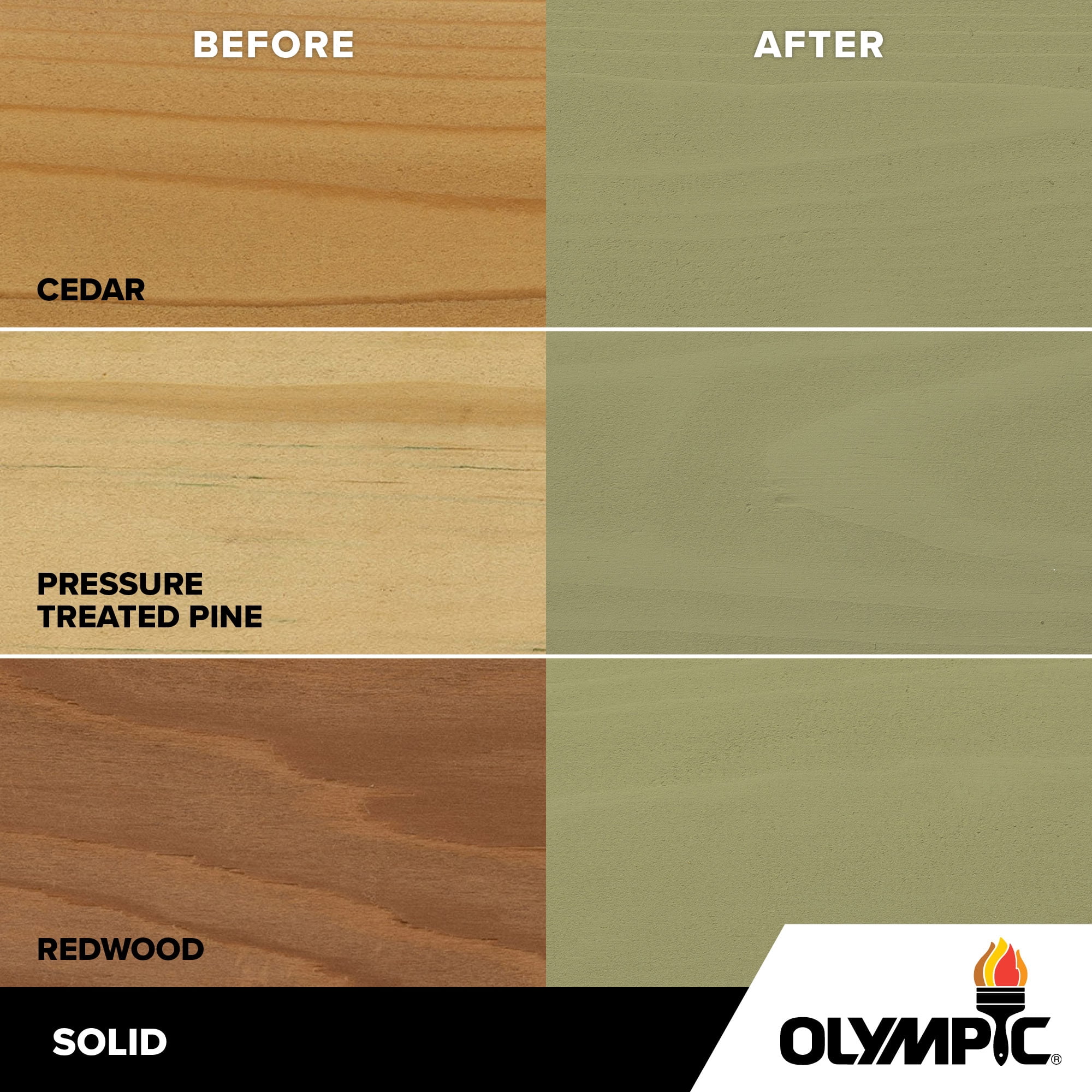 Olympic Elite 5 Gallons SC-1043 Gray Jade Solid Advanced Exterior Stain and Sealer in One