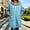 Light Blue, variant on Ynynloco Women's Fall Winter Sweatshirt Dress Long Sleeve Hoodie dresses Half Zip Drawstring Hooded Tunic Tops with Pocket