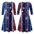 thumbnail image 6 of BOMYJESK 4th Of July Dresses for Women Maxi Dress 250th Anniversary Stars Stripes Midi Dresses Boho Independence Day Summer Dresses Elegant Classy Evening Dress for Party Multicolor L, 6 of 7