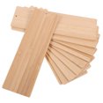 thumbnail image 2 of 10Pcs Unfinished Bookmarks Bamboo Chips Rectangular Cutouts Rectangular Cutouts Bamboo Crafts, 2 of 6