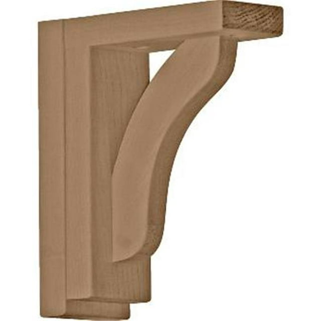 Ekena Millwork BKT02X06X07RERO 2,5 Po. L x 6,25 Po. P x 7,5 Po. H Support d'Étagère Reece , Chêne Rouge