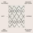 thumbnail image 2 of JONATHAN Y MERCER SHAG 8 x 10 Area Rug, Mercer Plush Tassel Moroccan Geometric Trellis - Ivory/Gray, MCR102B-8, 2 of 3