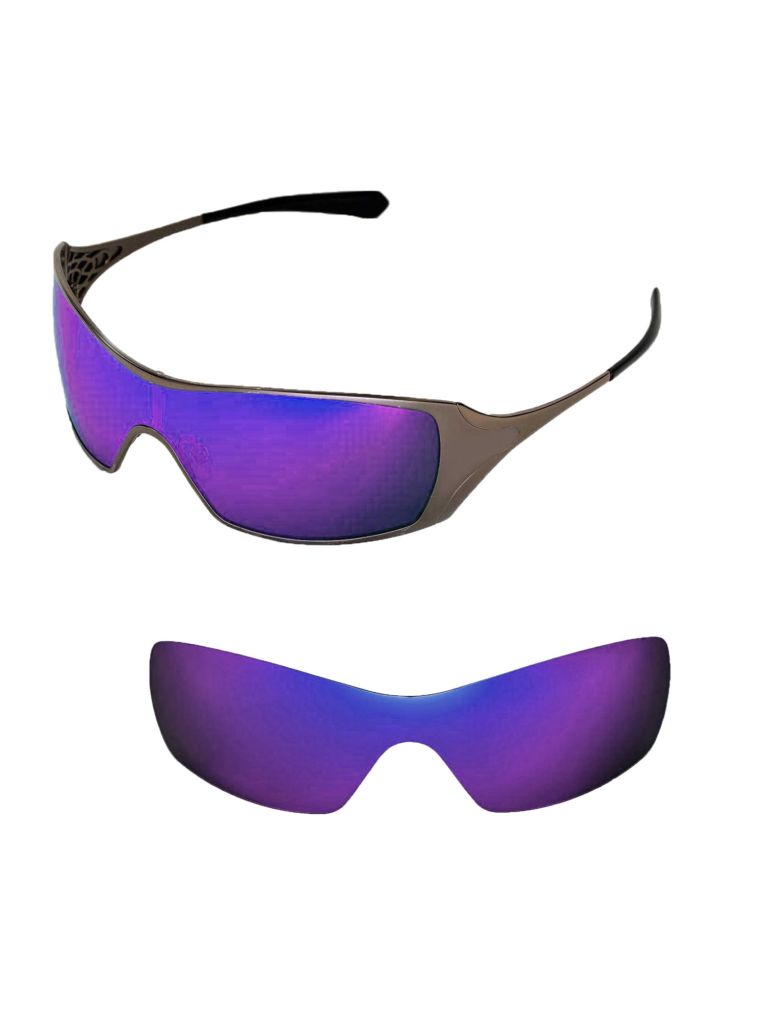 Walleva Purple Polarized Replacement Lenses For Oakley Dart Sunglasses