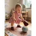 thumbnail image 4 of BemeyourBBs Little Toddler Baby Girls Baseball Dress Summer Outfits Clothes A-line Tank Dress Sleeveless Doll Collar Baseball Embroidered Striped Dress, 4 of 9
