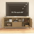 thumbnail image 7 of TV Stand for 65 Inch TV, Entertainment Center with Storage Cabinets and Adjustable Shelf, Farmhouse Media TV Console Table for Home Living Room Bedroom, 7 of 7