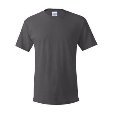 Hanes Comfortsoft Short Sleeve T - SMOKE GRAY - Large (Pack of 5) 5 Smoke Gray