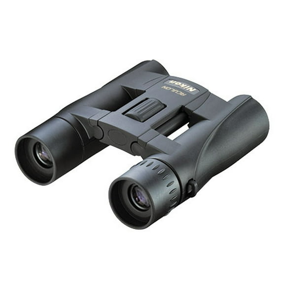 Nikon ACULON A30 10x 25-mm Binoculars with Neck Strap, Case, and Lens Covers (Black), 8263