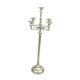 thumbnail image 3 of Candelabro de 5 brazos, candelabro de Metal, adorno de escritorio, candelabro de estilo europeo para mesa de comedor de boda, Base estable y Plateado 23x73cm, 3 of 8