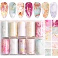 thumbnail image 5 of Adhesivo transferible de lámina de uñas de mármol, 10 rollos | HUOGUO, 5 of 5