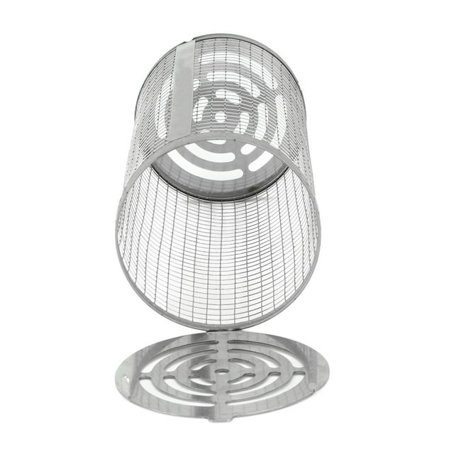 Cesta para Barbacoa Conveniente Durable Cocción Rodante Cesta para Barbacoa Usada Rejilla Abierta Portátil Rejilla Abierta Resistente Al óxido Cilindro de Malla de Alambre de