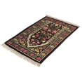 thumbnail image 4 of Muslim Prayer Rug Portable Exquisite Embroidered Floral Design Ethnic Worship MatBrown, 4 of 8