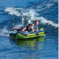 thumbnail image 4 of O'Brien Bat Wing 2 Person Inflatable Towable Water Sports Tube for Boating, Blue, 4 of 4