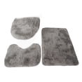 thumbnail image 1 of Naiovety Juego de 3 alfombrillas de baño e inodoro lavables a máquina para una fácil limpieza, buena elección para satisfacer las Juegos de accesorios de baño gary U40*5+45*50+ 50*80, 1 of 6