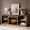 Rustic Grey, variant on Merluxy 70" Fireplace TV Stand for TVs up to 80", Farmhouse Entertainment Center with 23" Electric Fireplace, Rustic Grey