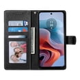 thumbnail image 2 of Funda para FOXDOCK Motorola Moto G35– Cuero Premium, 3 ranuras para tarjetas, Protección contra impactos, 2 of 5