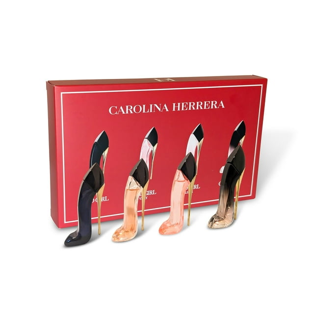 Set de regalo Perfume Carolina Herrera Good Girl Mini-Shoes, 7 ml, 4 unidades