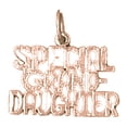 thumbnail image 1 of 14K Rose Gold Special Grand-Daughter Pendant - 17 mm, 1 of 3