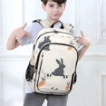 thumbnail image 6 of FORMRS School Backpack 17" Student Travel Bag with Laptop Compartment, Bunnies and Carrots, 6 of 7