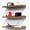 Brown, variant on 5-Set Floating Shelves with Lip, White Wall Mounted Wood Shelf